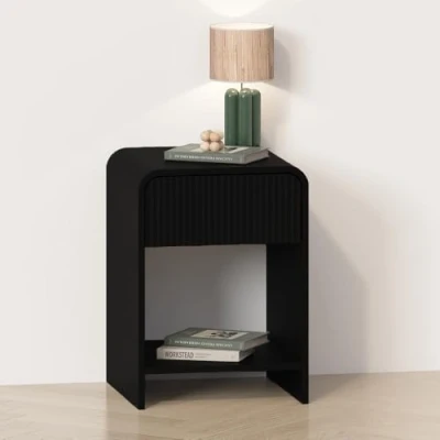 Image de Milton &amp; Oldbrook Table de Chevet Camden Noir