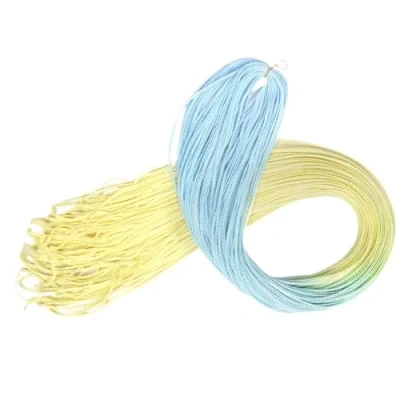 Image de tresses ombrées, fines en boîte, extensions de cheveux au crochet, synthétiques, arc ciel(B27)
