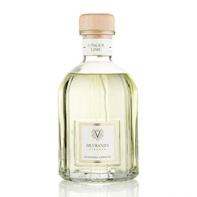 Image de Dr. Vranjes Diffuseur Ginger Lime + 2 Paquets de Bâtonnets Blancs (3 pièces), Parfum d&#039;ambiance Luxe, Principal: Fruité, Pyramide Olfactive: Citron Vert, Gingembre, Poivre Blanc (500 ML)