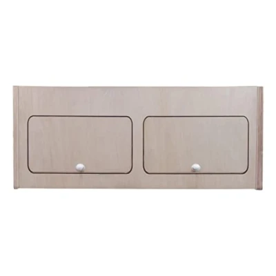 Image de Armoire de Rangement en MDF Placard à Nourriture Accessoires Cusine Vaisselle 80cm x 30cm Fermeture Douce Automatique [Trous Pré Perçés &amp; Fixations INCLUSES] Aménagement Camping Car Van