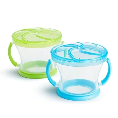 Image de Munchkin Lot de 2 attrape goûter, bleu/vert