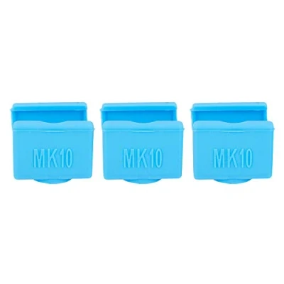 Image de JOUSE Lot de 3 chaussettes en Silicone Mk10 au lieu l&#039;isolation céramique pour Duplicateur Wanhao D4/I3/pour I3 2 Qidi Tech Couverture bloc chauffant