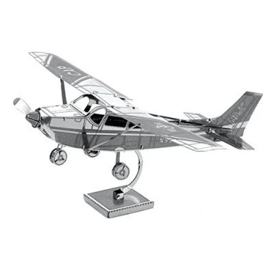 Image de Metal Earth 5061045 Maquette 3D Aviation Cessna Skyhawk 11,4 x 9,2 2,5 cm 1 pièce