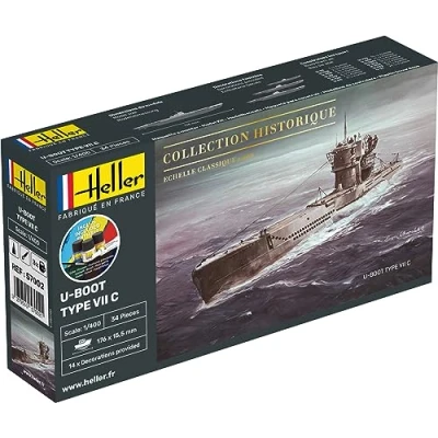 Image de heller Maquette sous Marin : Collection Historique Starter Kit U Boot Type VII C
