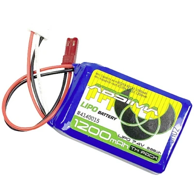 Image de Absima Batterie pour modélisme (LiPo) 7,4 V 1200 mAh Nombre de cellules : 2 étuis souples BEC