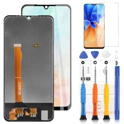 Image de LCD Affichage pour Doogee N20 PRO Écran Tactile Assemblée Remplacement Verre Digitizer avec Outils(6.3&quot;, Noir)