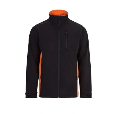 Image de VELILLA Blouson Soft Shell Bicolore, Noir/Orange, L Mixte