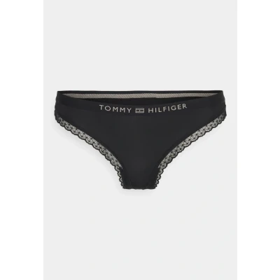 Image de Tommy Hilfiger Thong String, Femme, Taille: Medium, Black