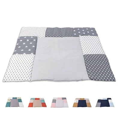 Image de ULLENBOOM ® Matelas á langer Bebe 85x75 cm, 100% matériaux OEKO TEX (Made in EU), Étoiles grises à Lavable et adapté aux déplacements
