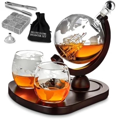 Image de mikamax Deluxe Globe Décanteur Set (04976)