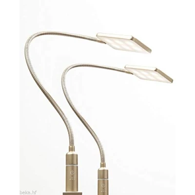 Image de lampe de chevet LED 4 W lecture luminaire flexible éclairage chambre lit, choix : lot 2, laiton mat