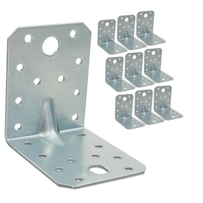 Image de OMIDEAS 10 x Equerre d&#039;assemblage renforcée (70 70 55 1.5) de Fixation Angle Droit Support en forme L, Équerre 90 Degrés Acier, Coin