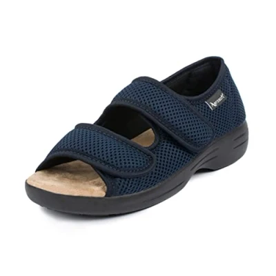 Image de Aerosoft Sandales de rééducation, élastique 06, sans pression, adaptables, pour homme et femme (bleu, EU 36)