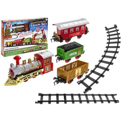 Image de PMS Train de Noël Multicolore Action Son et lumière 1 Ensemble, Taille Unique