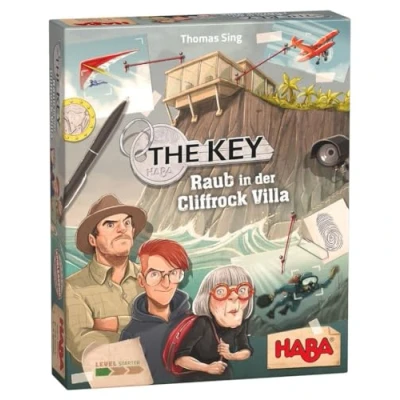 Image de HABA 305543 The Key Theft in Cliffrock Villa An investigation game for 1 to 4 clever detectives ages 8 and up English Instructions (Made Germany)