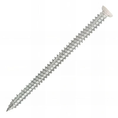 Image de SCELL IT, Boîte 100 Vis béton à Fixation directe 7.5x92 mm, Tête fraisée blanc T30, dans le matériau support, Montage traversant sans tension grâce son filetage