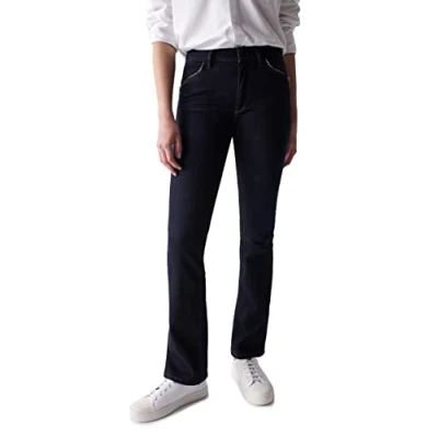 Image de Salsa Jean Push Up Destiny Bootcut avec ornements sur les poches, bleu, W27