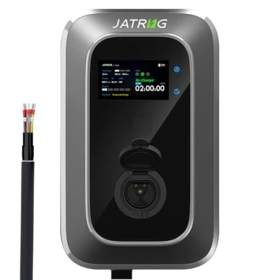 Image de JATRHG Chargeur EV 22KW Triphasé Type 2, 32A, Câble 8M Station de Charge Rapide IEC 62196 2 Wallbox