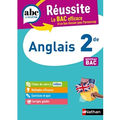 Image de Anglais 2de ABC Réussite Programme de seconde 2023 2024 Cours, Méthode, Exercices Livre d’occasion Très bon