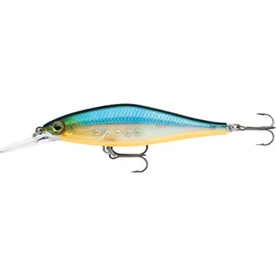 Image de Rapala Leurre de Pêche Shadow Rap Shad Deep Matériel en Balsa Eau Douce Fabriqué Estonie Prof Nage 1.5 1.8 m Taille 9 cm / 12 g Blue Ghost