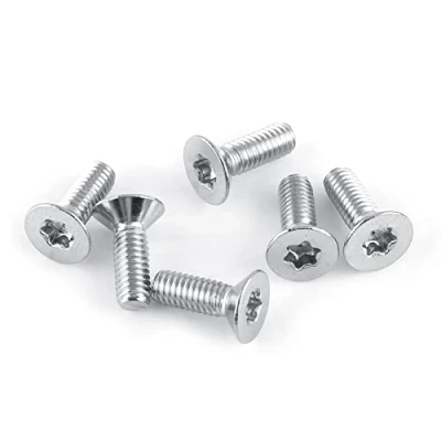 Image de Kadimendium 50 Pcs M4 étoile Vis à Tête Plate Boulon Fraisée en Acier Inoxydable(M4x10mm)