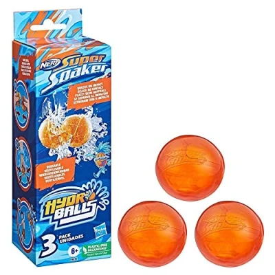 Image de Nerf Super Soaker Hydro Balls, Pack de 3 balles d&#039;eau réutilisables