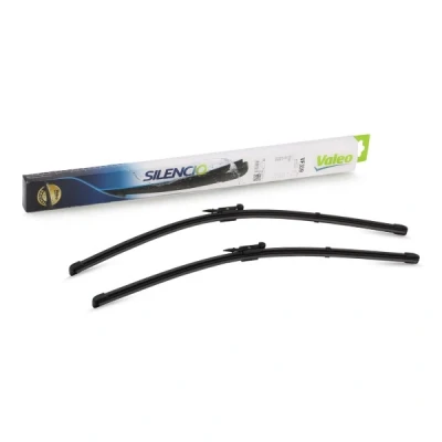 Image de Balai d&#039;essuie glace Valeo Silencio X.trm, Flat Blade Set 574373 avant Sans Cadre Top Lock VOLVO: S60 II, V70 2, I, FIAT: Multipla