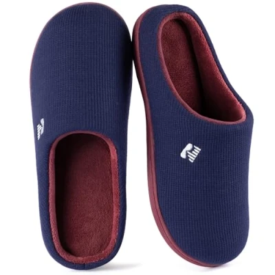 Image de RockDove Chausson Original à Mémoire de Forme Deux Tons pour Femmes, 40/41 EU, Indigo et vin
