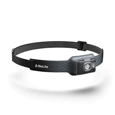 Image de BioLite, HeadLamp 325 Lampe frontale USB légère et lumineuse Gris nuit