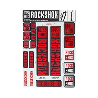 Image de RockShox Mixte Suspension Avant Decal Kit 35mm Oxy My18 Pike / Lyrik Yari Domaine Révélation (2018+) Service Et Pi ce De Rechange, Noir, 35 mm EU