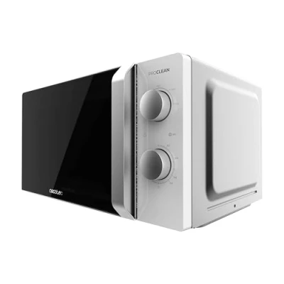 Image de Cecotec Micro ondes Proclean 2010 Inverter White. onde avec Technologie Inverter, capacité 19 L, 700 W, 5 niveaux, plateau tournant 245 mm, minuterie jusqu&#039;à 30 minutes.