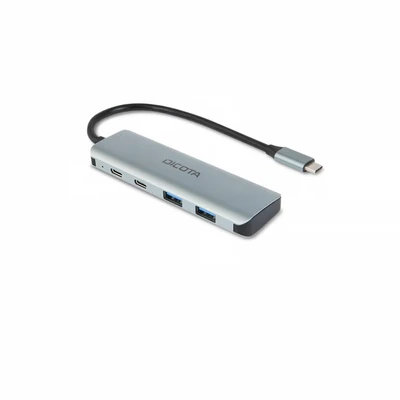 Image de DICOTA D32061 hub &amp; concentrateur USB Type C 10000 Mbit/s Argent Neuf