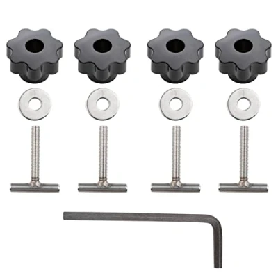 Image de MangWany 4Pacs Vis de fixation pour rail verrouillage en acier inoxydable Boulons T Multivan Bus Multiflexboard T5 T6 Viano 7h5883084c 50 mm