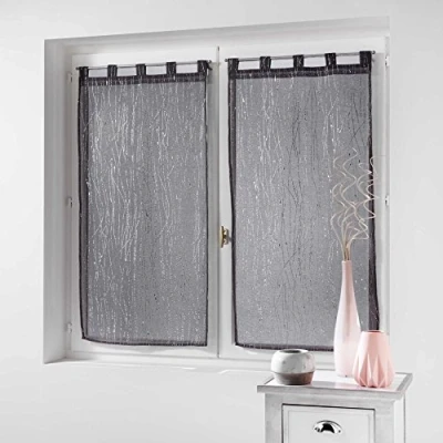 Image de douceur d&#039;interieur 1626525 Paire, Polyester, Anthracite, 2 x 45 160 CM