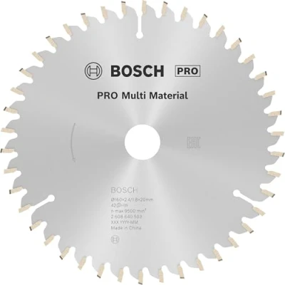 Image de Bosch 2608640503 Lame de scie circulaire Multi Material 160 x 20/16 2,4 mm, 42, 1 pièce