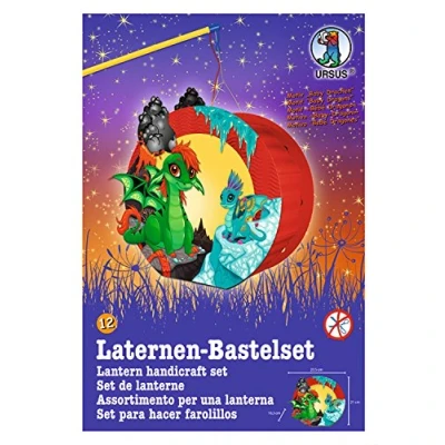 Image de Ursus 18710012F Easy Line Kit de Bricolage pour Lanterne Motif Dragon 21,8 x 21 10,3 cm avec Instructions étape par (français Non Garanti) Idéal Le Prochain Cours