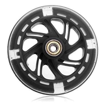 Image de Unbekannt Roues lumineuses LED pour trottinette Rollers 120 mm, Noir
