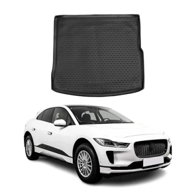 Image de OMAC Tapis de Coffre Compatible avec Jaguar I Pace 2018 2024 sur Mesure en Caoutchouc Noir