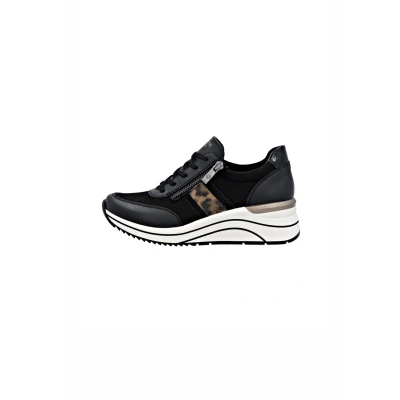 Image de Remonte Baskets basses D0T09 pour femme, semelle lâche, Noir Combi 04, 43 EU Weit