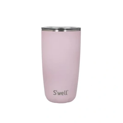 Image de S&#039;well Tumbler with Lid, 530ml, Pink Topaz, BPA/BPS Free Vacuum Triple Insulated Travel Cup Slide Open for Hot and Cold Beverages, at Home Or Work up to 12h Cold/4h