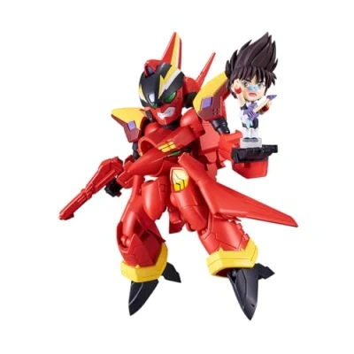 Image de TAMASHII NATIONS Macross 7 VF 19 Custom Fire Valkyrie avec Basara Nekki, Bandai Spirits Tiny Session Figurine
