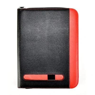 Image de Conférencier A4 zippé en simili cuir Noir