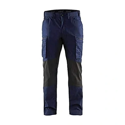 Image de Blaklader 14591845 Service Pantalon Stretch, Bleu marine / Noir, taille C46