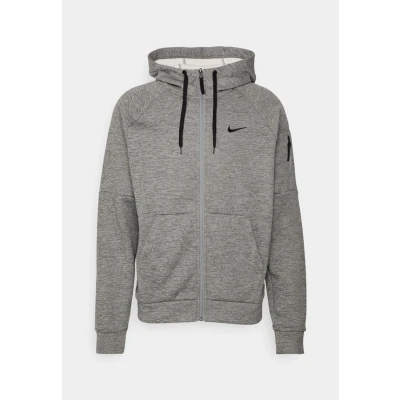 Image de Nike Performance Sweat zippé, Homme, Taille: Medium, Dark grey heather/particle grey/black