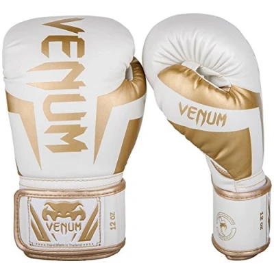 Image de Venum Mixte Elite Boxing Gloves Gants de boxe, Noir (mat / Noir), 12 oz EU