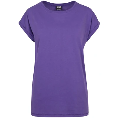 Image de Urban Classics Curvy Ladies Extended Shoulder TEE Tshirt basique, Femme, Taille: 5XL, Ultraviolet