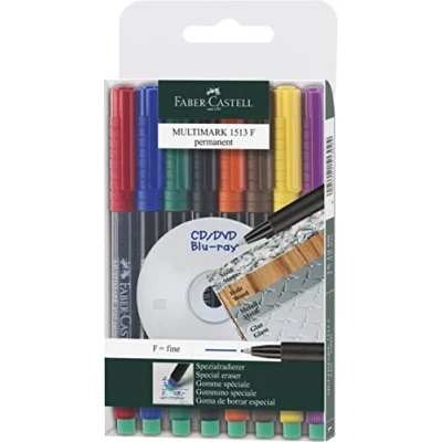 Image de Faber Castell 151309 Feutre multiusage MULTIMARK permanent F étui de 8