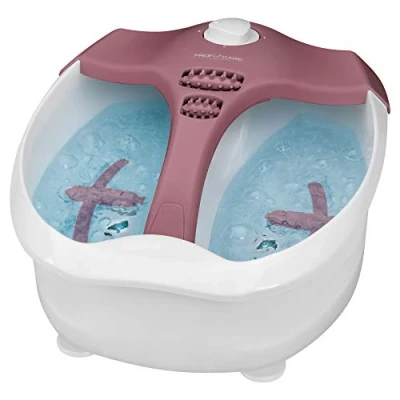 Image de ProfiCare Bain de Pied Massant 4 Programmes 80 Watts Blanc/Rose