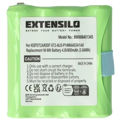 Image de EXTENSILO Batterie Compatible avec Motorola TLKR T3, T4, T5, T50, T6, T60, T61, T7, T8, T80 Radio Talkie walkie (800mAh, 4,8V, NiMH)