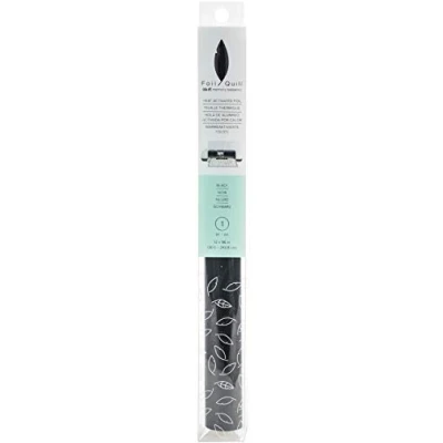 Image de We R Memory Keepers 12 x 96 inch Roll Foil, Noir, Rouleau Extra Grande, 30,5 244 cm, À Utiliser avec Quill Pen et Créez des Brillants Ornements Designs, Vinyle